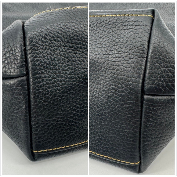 Dooney & Bourke Dillen Pocket Sac Shoulder Bag Black British Tan - Picture 8 of 11